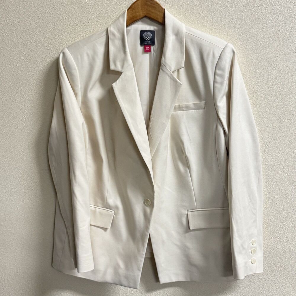 Vince Camuto Pearl Ivory Blazer 16W NWT Single Button Workwear